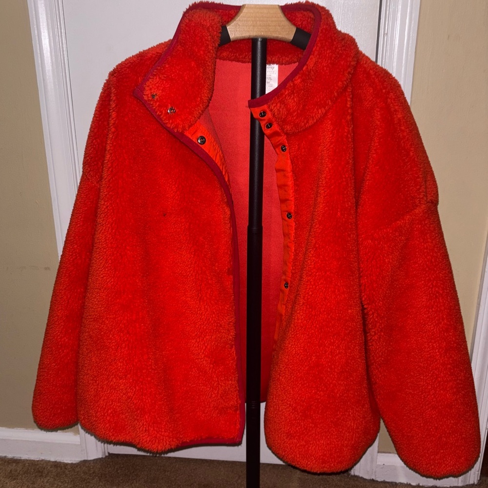 Plus Size Disney Bright Red Fleece Jacket